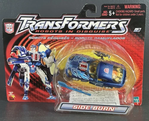 Transformers Side Burn robots in disguise 2001 MOSC RID