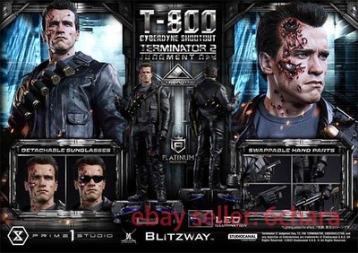 Prime 1 Studio PLMT2-01 Terminator 2 Judgment Day T-800 Robot Hair Versio Statue