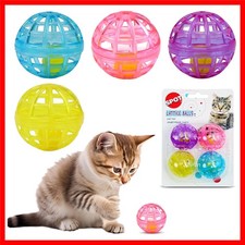 SPOT Lattice Balls Cat Toys - Durable, Fun Balls with Bells Perfect for Swatting
