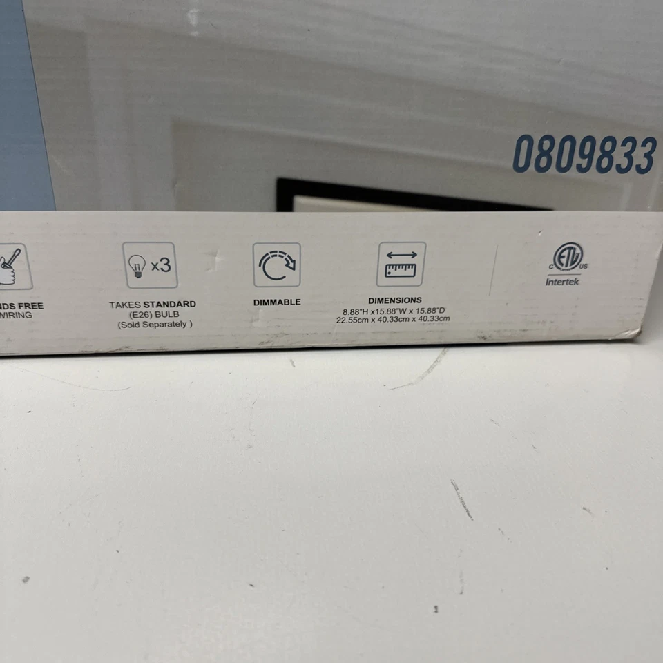 Quoizel tango 3 Lights 15.88-in 抛光 铬 半冲洗 安装灯 — 第 4/4 张图片