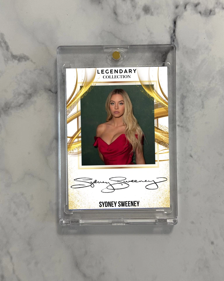 Sydney Sweeney Trading Card Fanart Auto Signature Autograph Collectible