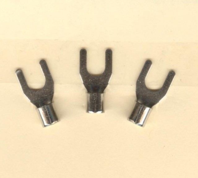 50 High Temperature FORK Spade Terminal Connector 1210 Wire Gauge 10 Stud 900° eBay