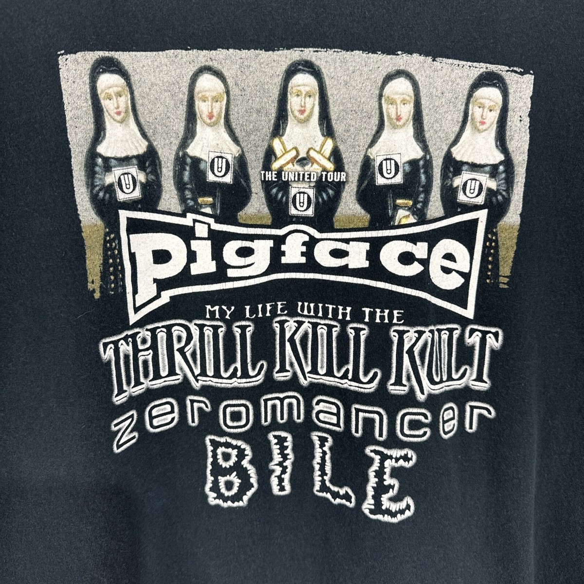 Vintage United Tour T-shirt Pigface Thrill Kill Kult