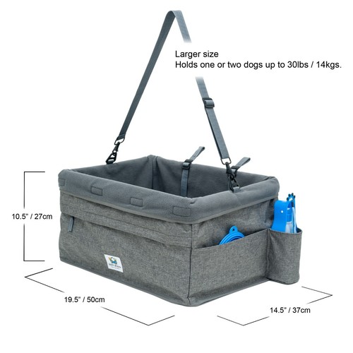 Extra Large dog car seat (XL) - holds 1 or 2 dogs weighing up to 14kgs - Picture 14 of 36