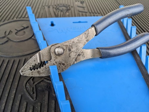 #bb324 Snap On 46ACF Power Blue 6" Combo Slip Joint Pliers - Picture 10 of 20