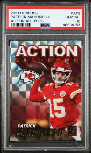 2021 Panini Donruss Action All-Pros Patrick Mahomes II #AP2 PSA 10 Gem Mint