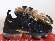 vapormax black with gold check