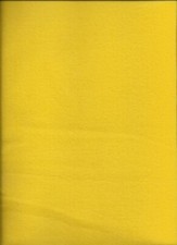 New Bright Yellow Solid Fleece Fabric 1 yard 9" x 56" - Piece