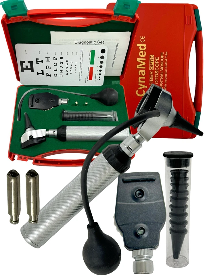 NOVO ENT Diagnóstico,Otoscópio,Oftalmoscópio Conjunto com Lâmpada Insufladora e Tubo - Imagem 2 de 4