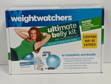 Weight Watchers Ultimate Belly Kit DVD  Mini Stability Ball - Pump Included NOS