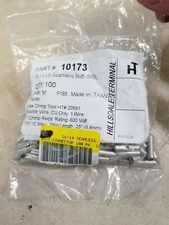 x100 Hillsdale Uninsulated Butt Splice for 16-14 AWG #10173
