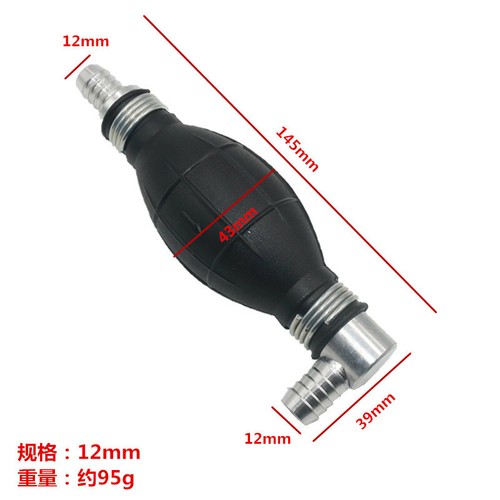 12mm Auto Kraftstoff Gasleitung Hand Primer Birne Boot Marine Benzin Inline Weg Pumpe - Bild 12 von 12