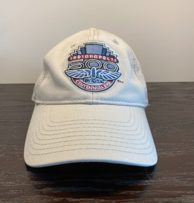 Indianapolis 500 Hat Mens One Size Off White Strapback Centennial 2010 Indy 500