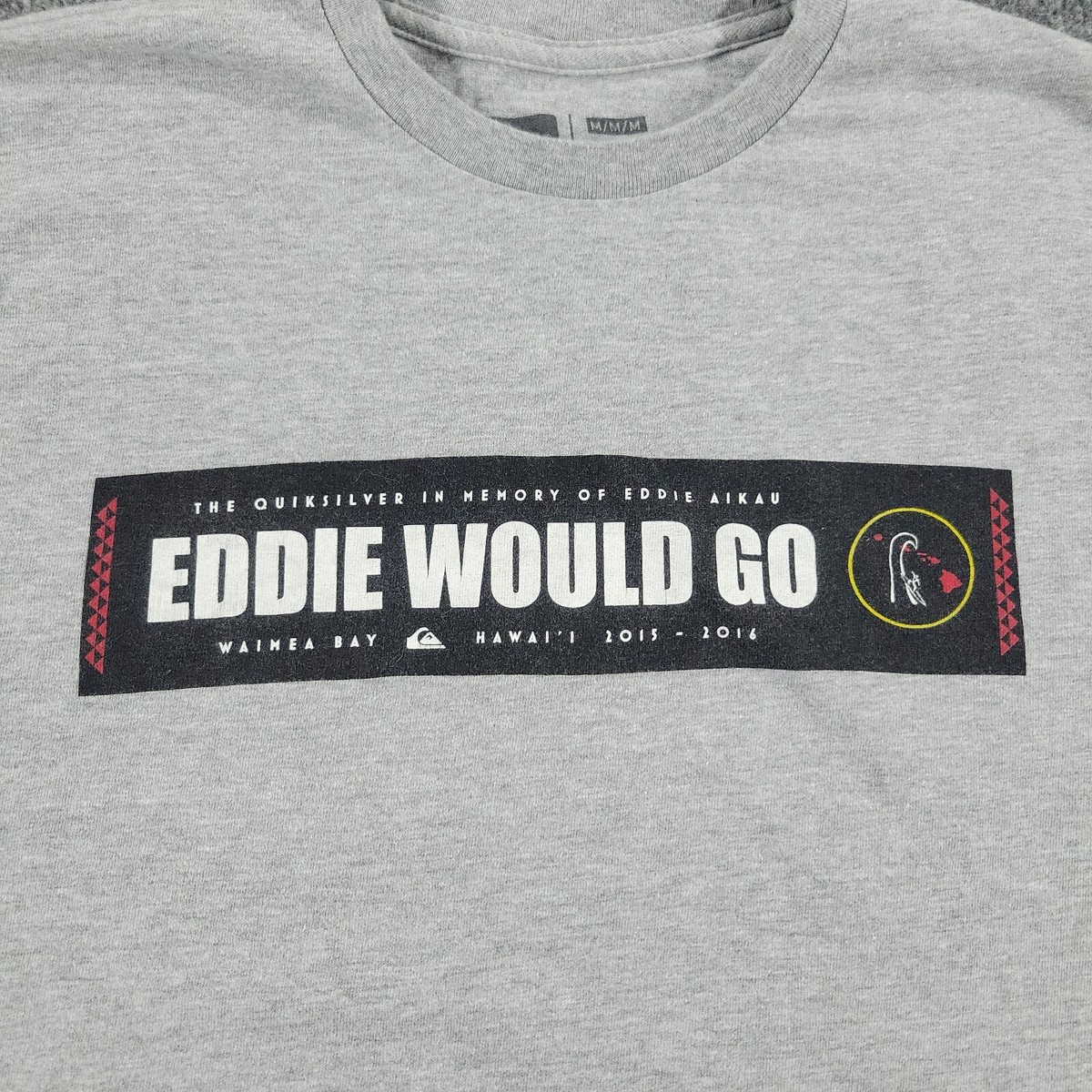 Quiksilver Shirt Men's Medium Gray In Memory Of Eddie Aikau