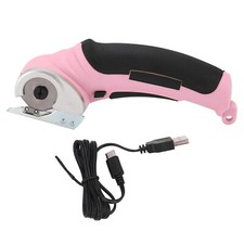 Cordless Electric Scissors PINK Rechargeable cardboard box Cutter fabric - USB-C