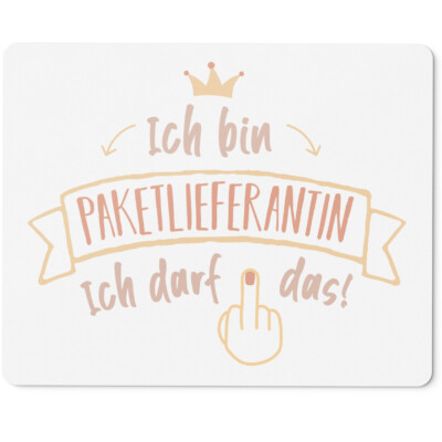 Ich bin Paketlieferantin. Ich darf das 10401005749