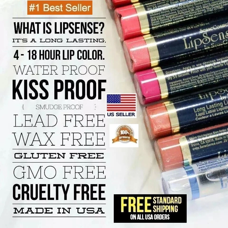 Lipsense by SeneGence Authentic Full Size Liquid Lipstick Lip Gloss Choose Shade - Image 2 of 4