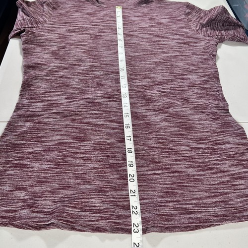 Camicia Lululemon finto collo e go decollo ritaglio schiena manica lunga bordeaux taglia 8 - Foto 11 di 12