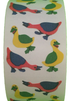 400 Goose Stickers in roll of 100 modules (2'' x 2''), each sticker 1.00'', RFZ0505