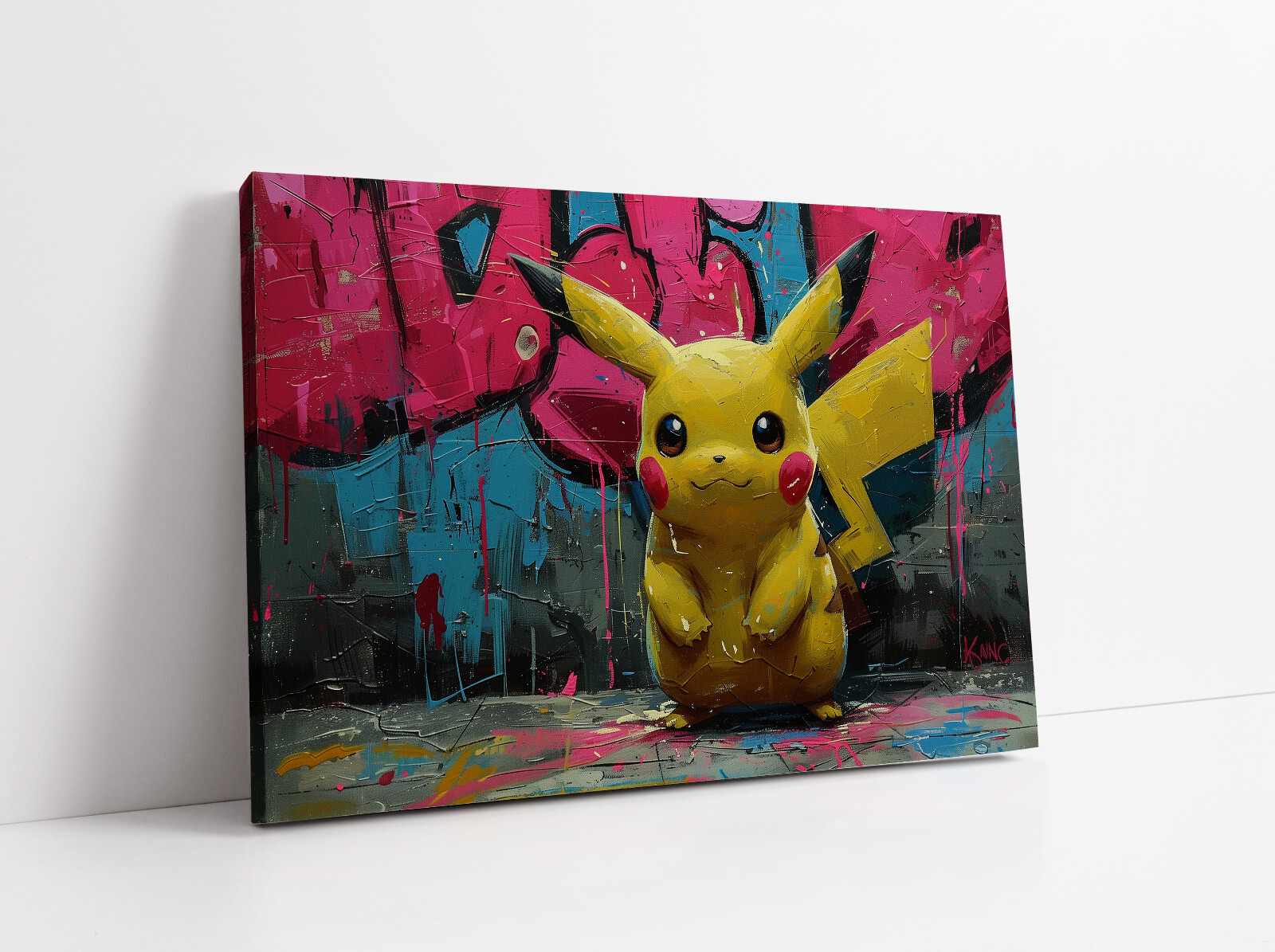 Arte de pared estilo Pokémon lienzo sobre marco de madera de pino o póster impresión ilustraciones