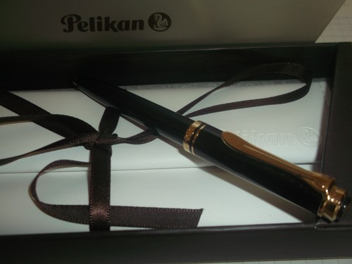 Pelikan Kugelschreiber K300 Souverän in schwarz, 90er Jahre . Neuwertig