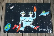 ICONIC TWO HEADED STATUE OF LIBERTY PAINTING POLITICS WASHINGTON DC Jr CHARLIE