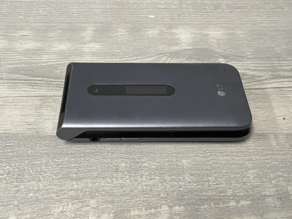 LG Classic Flip Wine 2 8GB Unlocked US Mobile 4G LTE LM-Y120QM Gray - Image 3 of 4