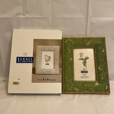Burnes of Boston Vintage Gold Floral Picture Frame 4x6