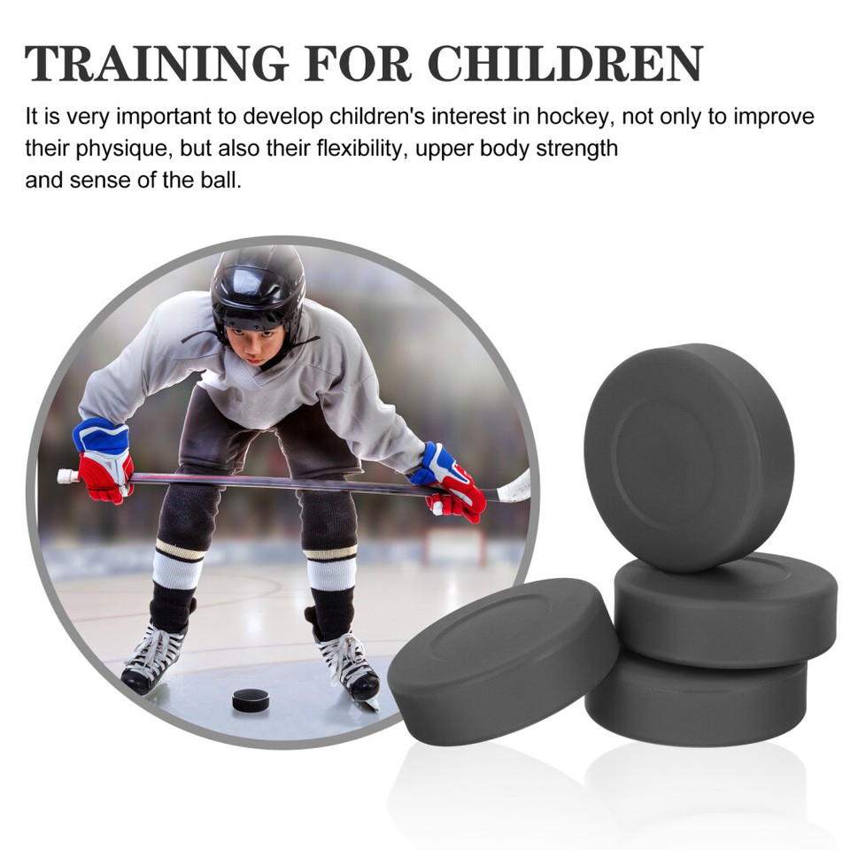 4PCS Ice Hockey Pucks Rubber Hockey Pucks Ice Hockey Practicing