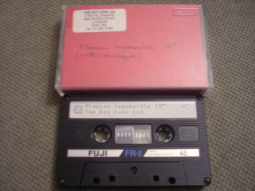 RARE PROMO ONLY Mission Impossible 12" w/ dialogue CASSETTE TAPE The Key Code U2 - Picture 1 of 2