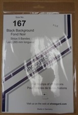 Showgard size 167 black hingeless stamp mount NEW unopened pack 1st quality