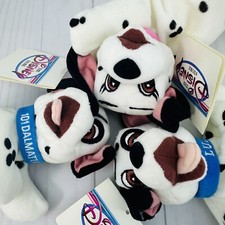 The Disney Store 8" Beanbag Plush 101 Dalmatians Lucky Jewel Puppy Dogs Set of 3