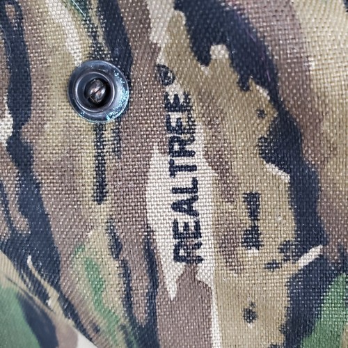 VTG CABELAS Size XL Mens Realtree Nylon Canvas Vest Short Clip Front Made in USA - Picture 5 of 9