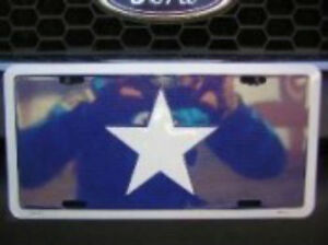 Bonnie Blue Flag Metal License Plate Usa Auto Car South Lm001 Ebay