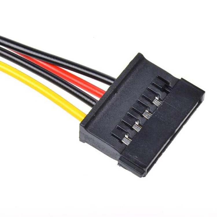 Cable d'Alimentation IDE 4 pin vers SATA 15pin Convertisseur Adaptateur Riser - Photo 3/4
