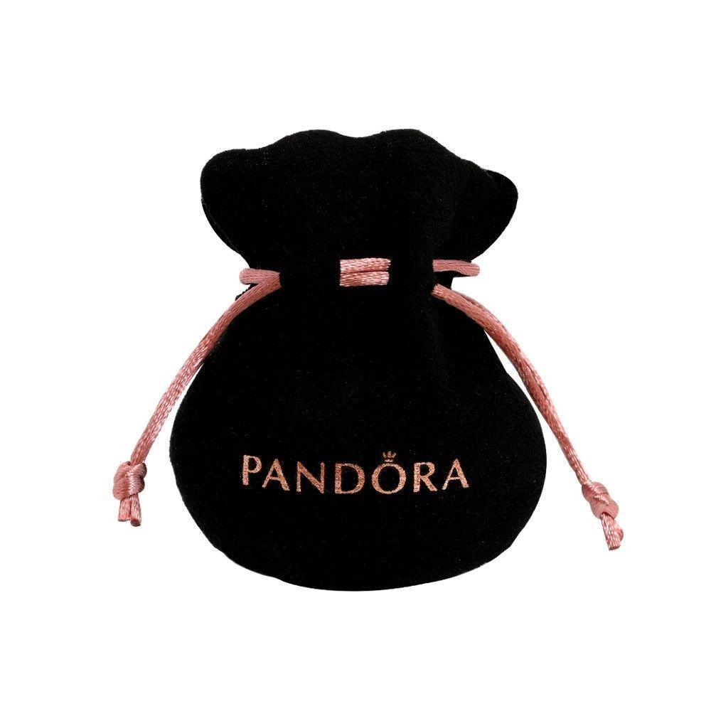 PANDORA Gift Bag Black Velvet Jewelry Pouch Charms Ring PANDORA Gift Bag Black Velvet Jewelry Pouch Charms Ring