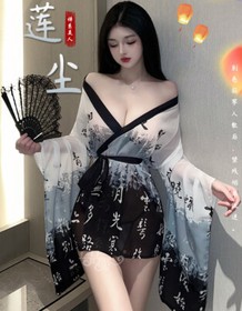 Sexy Lady Lingerie Japanese Kimono Cosplay Nightdress Adult Women Babydoll