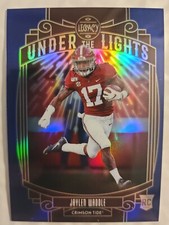 2021 Panini Legacy Jaylen Waddle Sapphire Under The Lights #/35 Miami Dolphins 