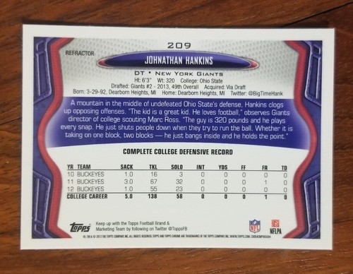 2013 Topps Chrome Refractor, Xfractor & Parallel Football Cards Pick Your Player - Picture 347 of 369