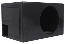 Rockville RQB12 12" QBOMB Vented Sub Enclosure Box, Bedliner Finish 1.8 Cu Ft