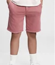New Gap Teen Boys Pull on Barn Red Soft Fleece Knit Cotton Shorts 8