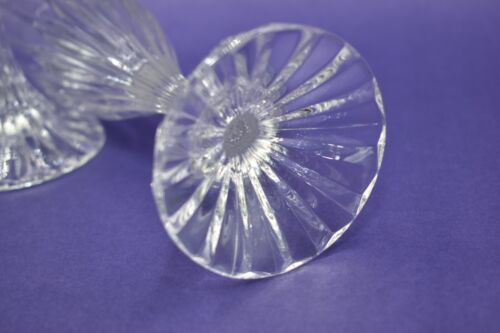 VTG Mikasa Park Lane Fluted Champagne Crystal Glasses 8-5/8" Set Of 2 - Picture 8 of 12