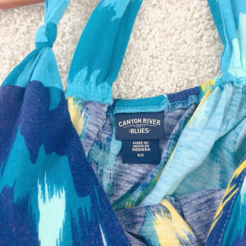 Рубашка-туника Canyon River Blues желтая без рукавов топ S маленькая - Изображение 4 из 4