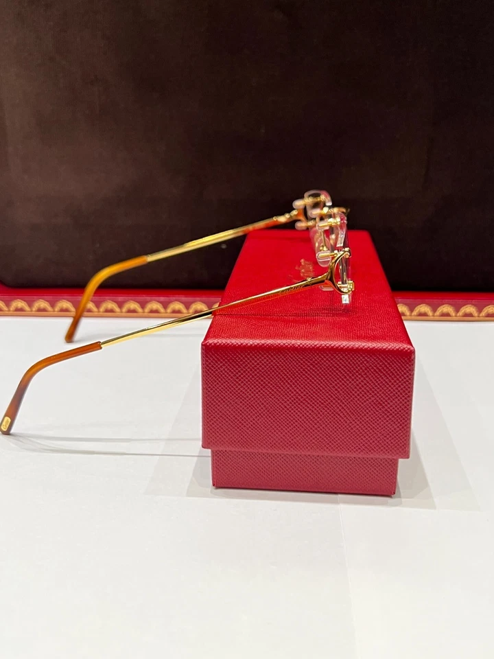 Cartier Eyeglasses CT0092O 001 C Decor 53-19-140 (Gold) - Image 3 of 4