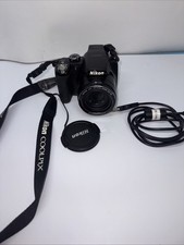 Nikon COOLPIX P90 12.1MP Digital Camera W/ Strap Charge Cable - Not Tested -