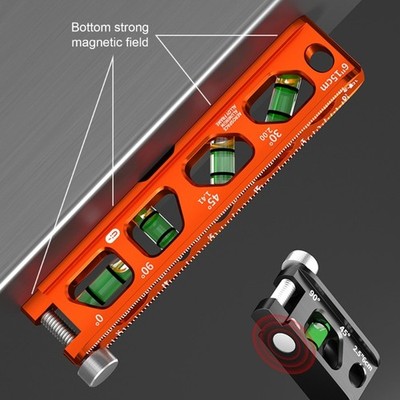 Accuracy Measuring Tool Grooved Level 4 Vials Thumb Screw Clamps