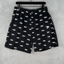 Vintage 90s Nike Spellout Cotton Blend Men s Shorts Size Large Black Comfy Soft