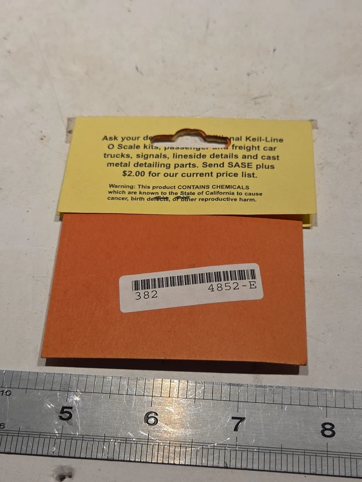 Keil-Line 4852 EMD "O" SCALE PORT HOLES HINGED Kit O scale 2 rail Part Lot #115 - Image 2 of 2