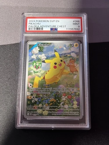 Pokemon Paldea Adventure Chest Pikachu SVP 088 Psa 9