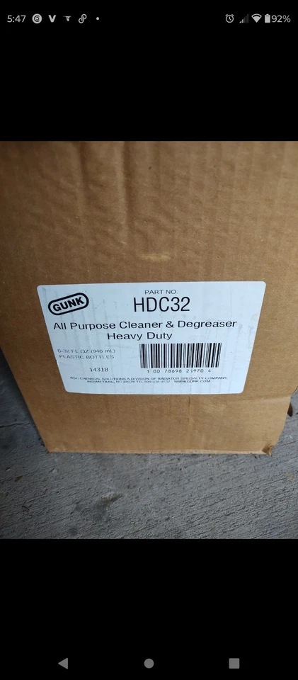 Case Of 6- Gunk 柑橘多表面发动机清洁剂和除油喷雾 32 液量盎司 — 第 3/4 张图片